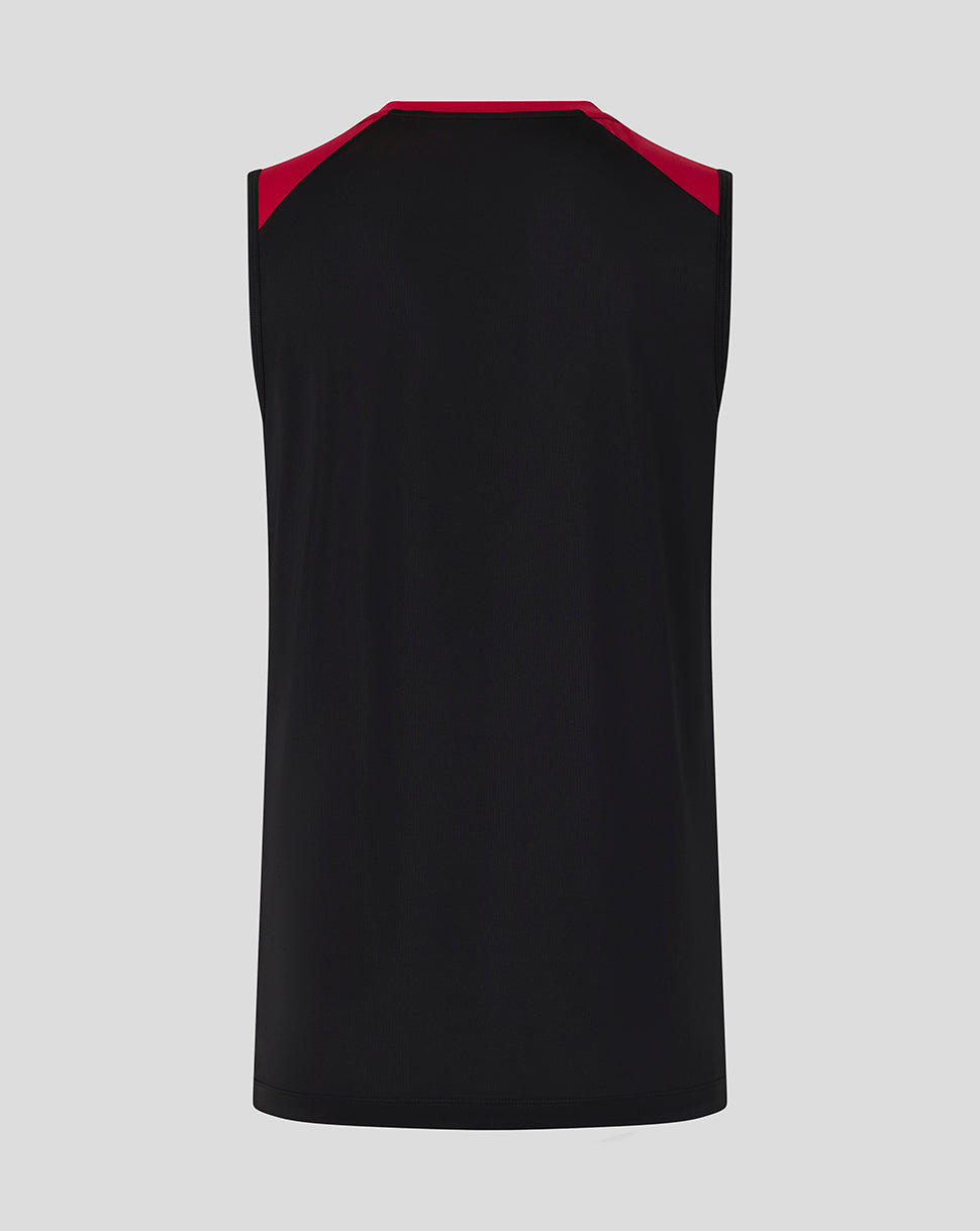 Camiseta England Rugby Hombre 26/27 Training Sin mangas – Negro - Negro