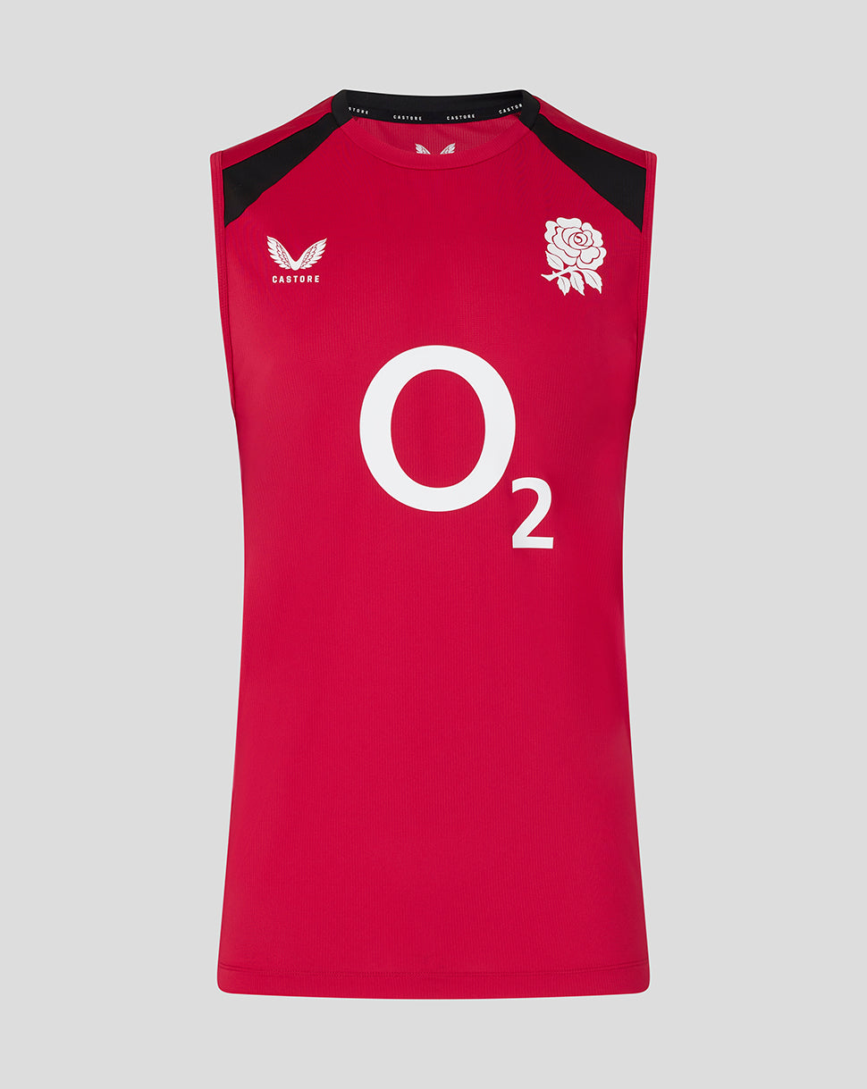 England Rugby Heren 26/27 Training Mouwloos T-shirt – Rood - Rood