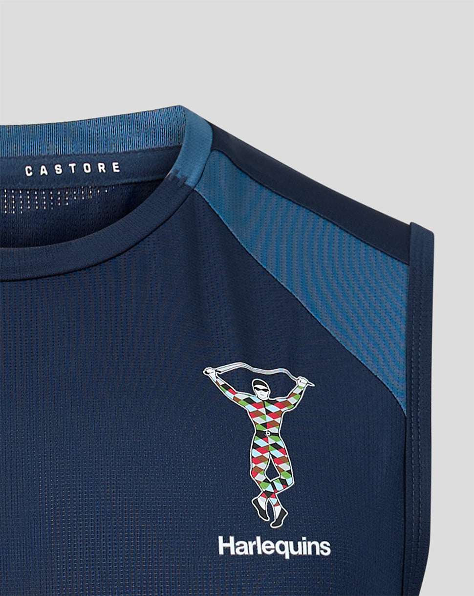 Harlequins Heren 2026/27 Training Mouwloos T-shirt - Marineblauw
