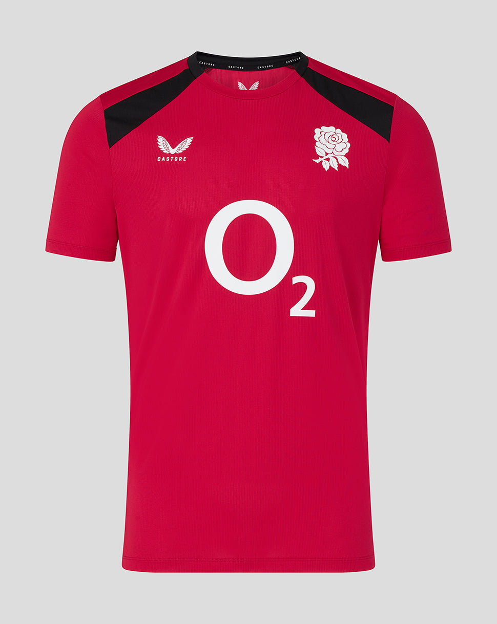 Camiseta de manga corta England Rugby 26/27 Training de hombre – Rojo - Rojo