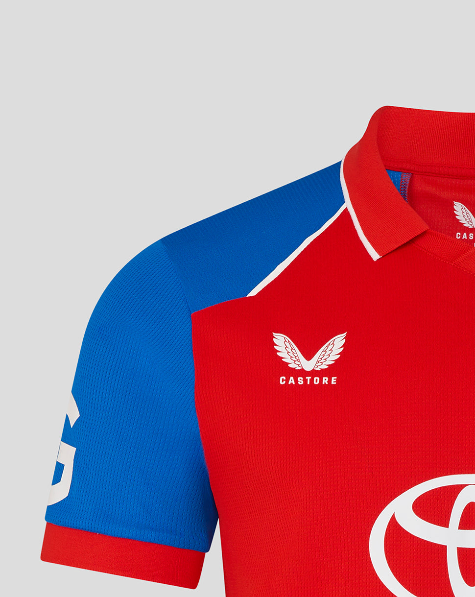 England Cricket Men's 26/27 T20 Replica Short Sleeve Shirt - Red