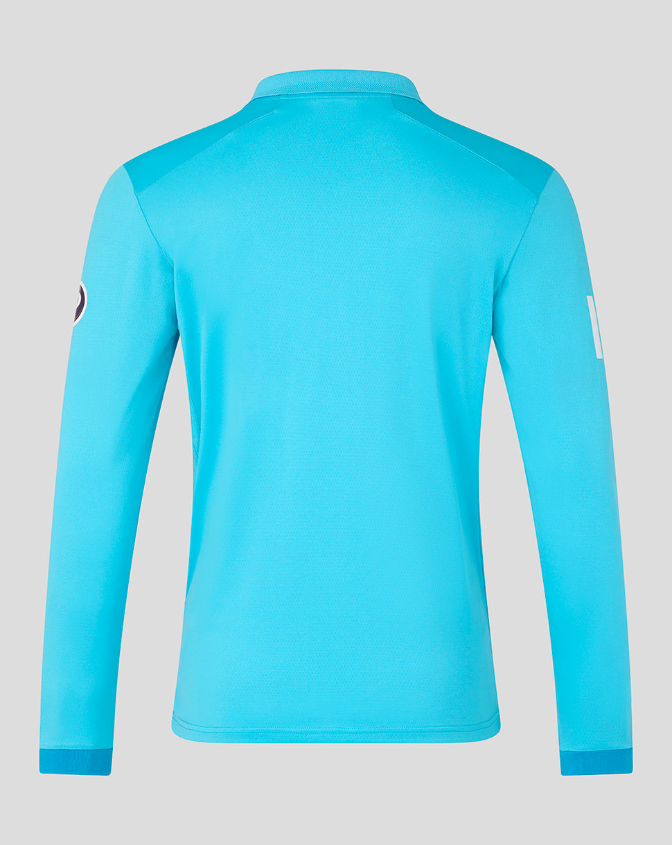 England Cricket Men's 26/27 ODI Pro Long Sleeve Shirt - Blue