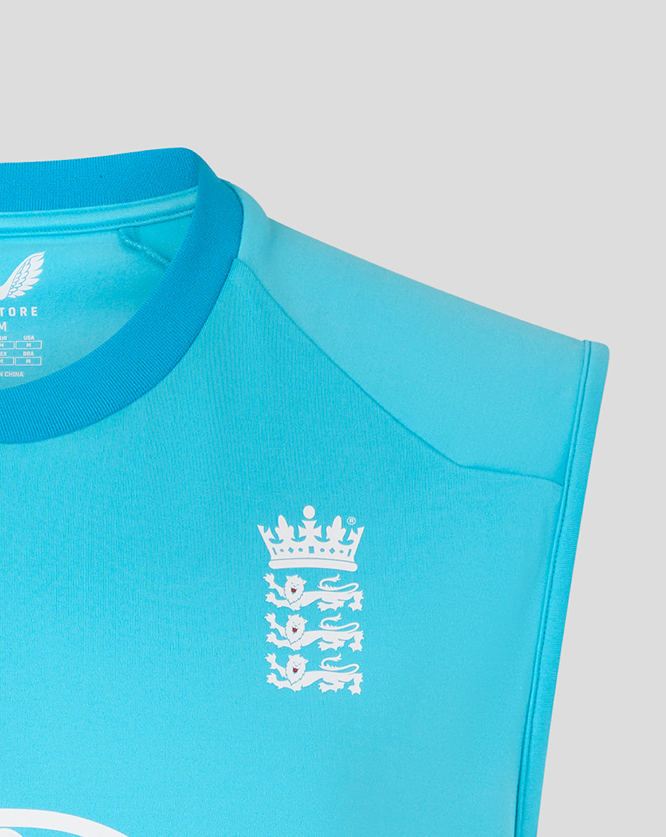 Chaleco England Cricket Hombre 26/27 ODI Sin mangas - Azul
