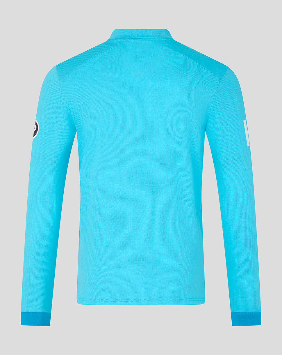 England Cricket Heren 26/27 ODI-replica-shirt met lange mouwen - Blauw