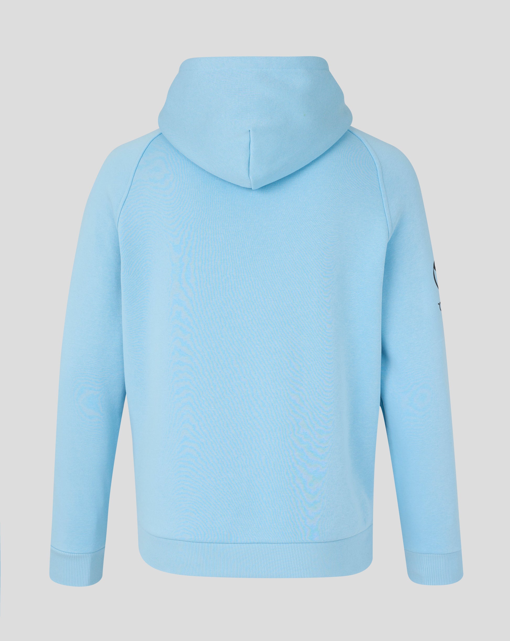Light blue hoodie on a gray background