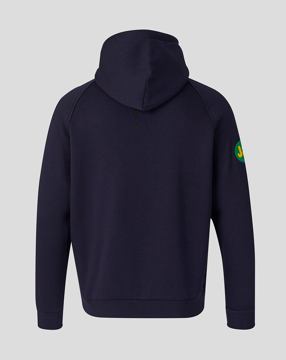 Leicester Tigers Heren 2026/27 Travel Hoodie - Marineblauw