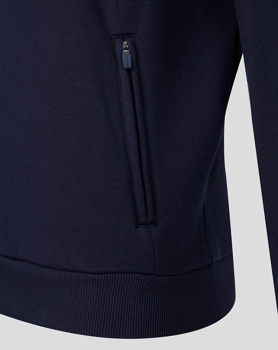 Sudadera con capucha Preston North End Hombre 26/27 Travel Adapt Polar - Azul marino