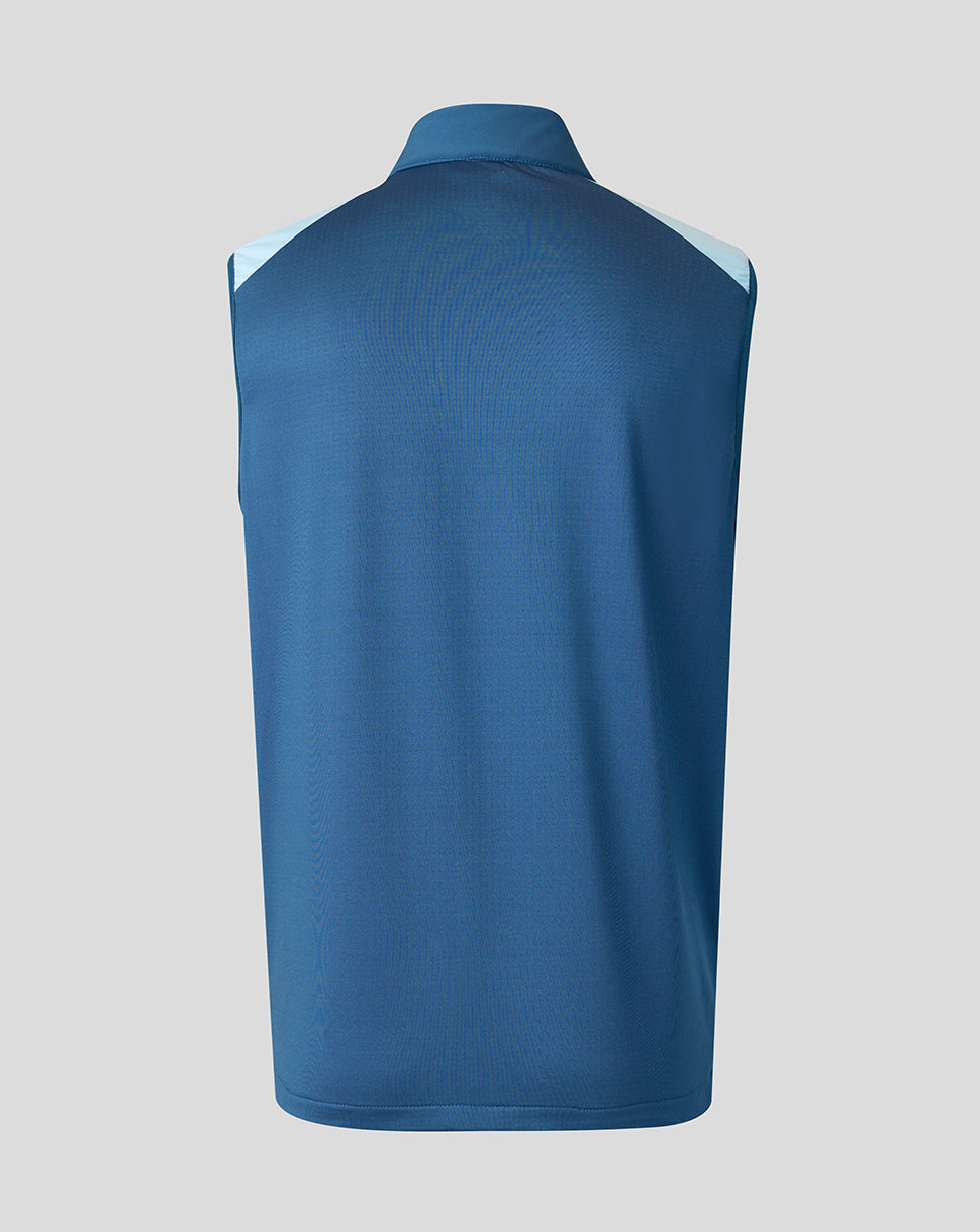 England Cricket heren 26/27 Training lichtgewicht bodywarmer - Blauw