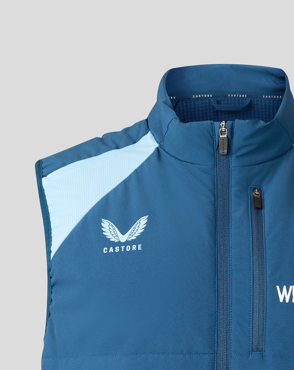England Cricket heren 26/27 Training lichtgewicht bodywarmer - Blauw