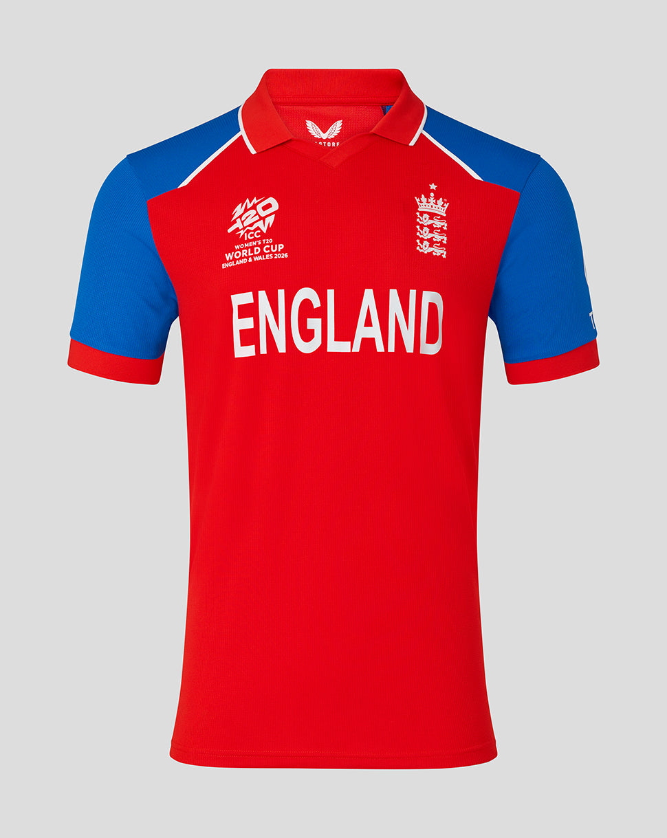 England Cricket Men's 26/27 T20 WWC Replica Short Sleeve Shirt