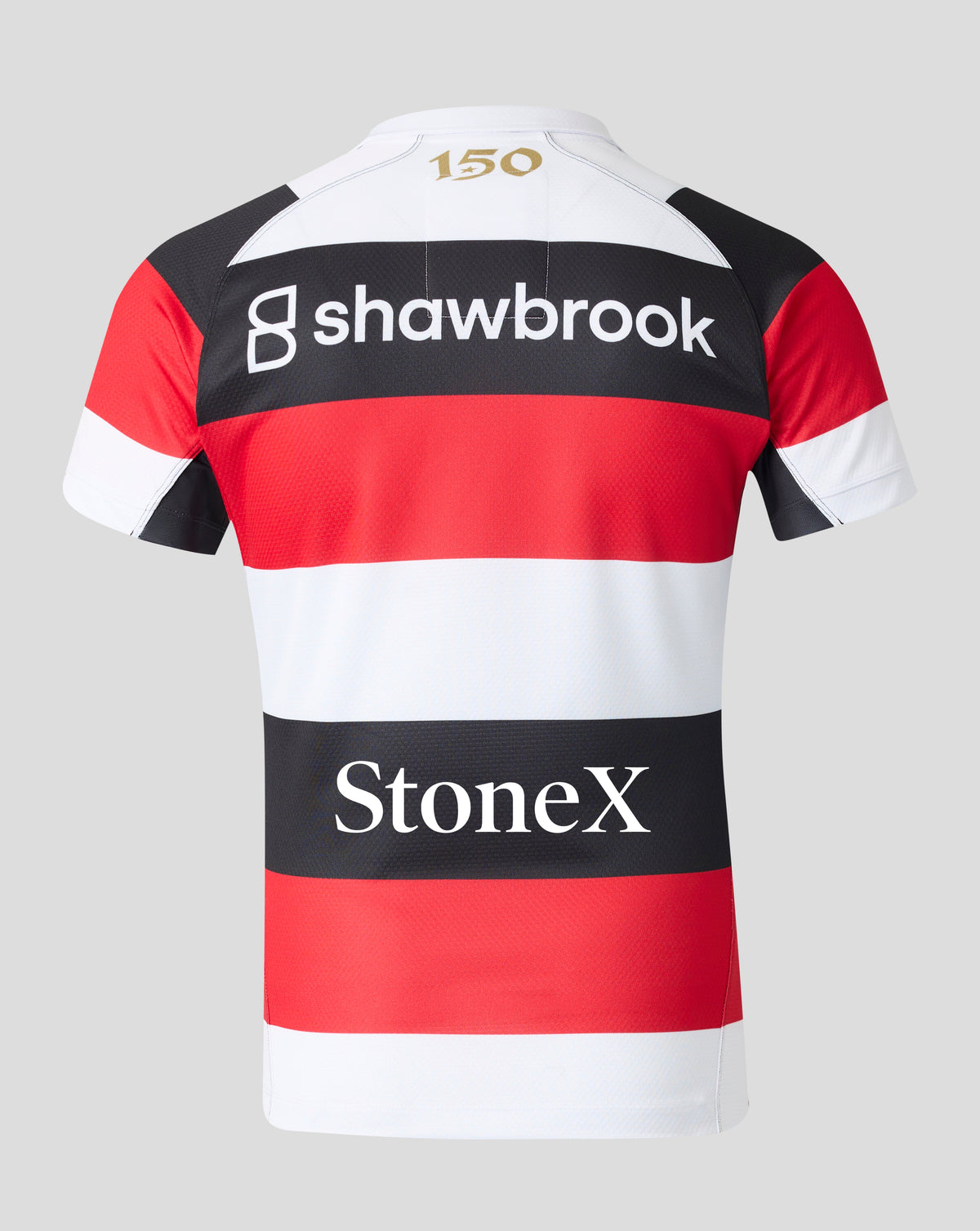 Camiseta Saracens Hombre 2026/27 150 Anniversary Pro - Blanco/Negro/Rojo