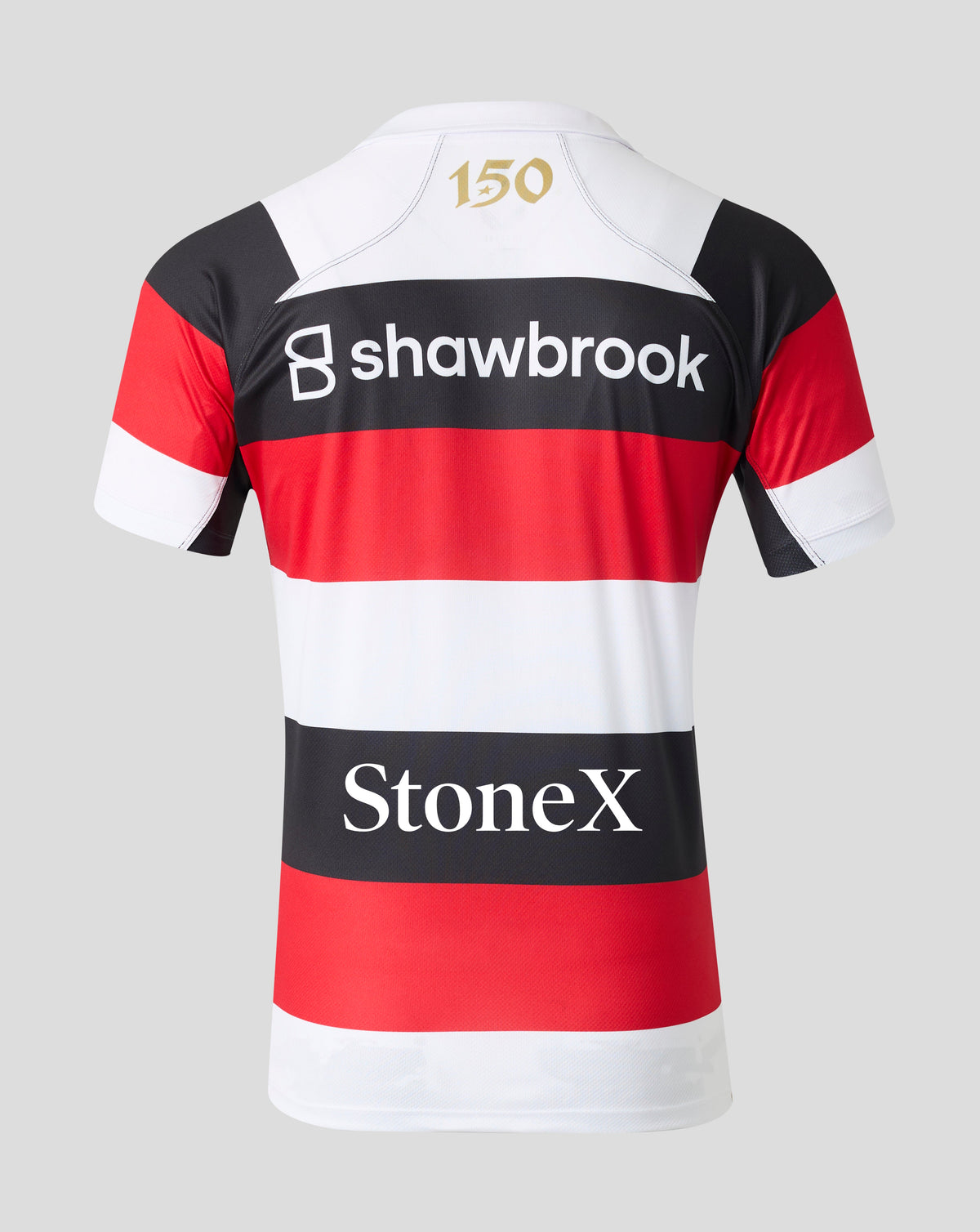 Saracens Heren 2026/27 150 Anniversary Replica Shirt - Wit/Zwart/Rood