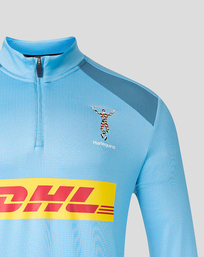 Light blue rugby jersey with DHL logo on a gray background