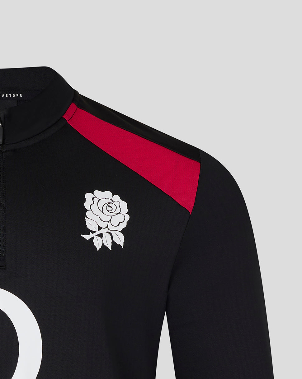 England Rugby Men's 26/27 Training Midlayer Top - Black - Black
