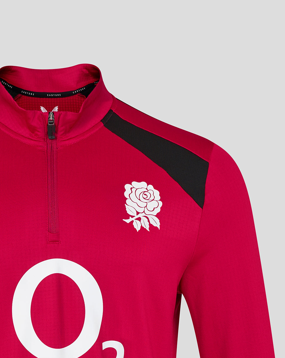 England Rugby Herren 26/27 Training Midlayer Oberteil – Rot - Rot