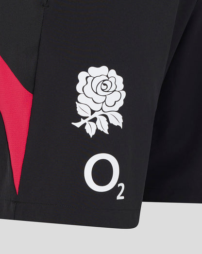 Black sports jacket with a white rose emblem and 'O2' logo on a gray background
