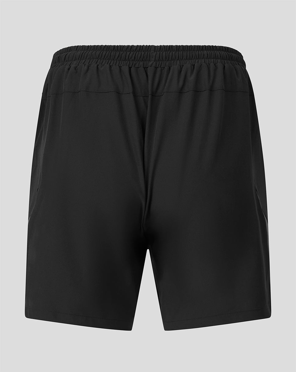 Bath Rugby Men's 2026/27 Training Shorts - Pockets - Black/Gunmetal