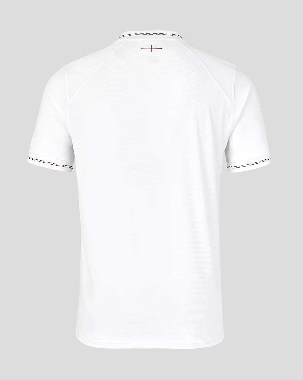 England Rugby Men's 26/27 Home Replica Short Sleeve Shirt - White - White