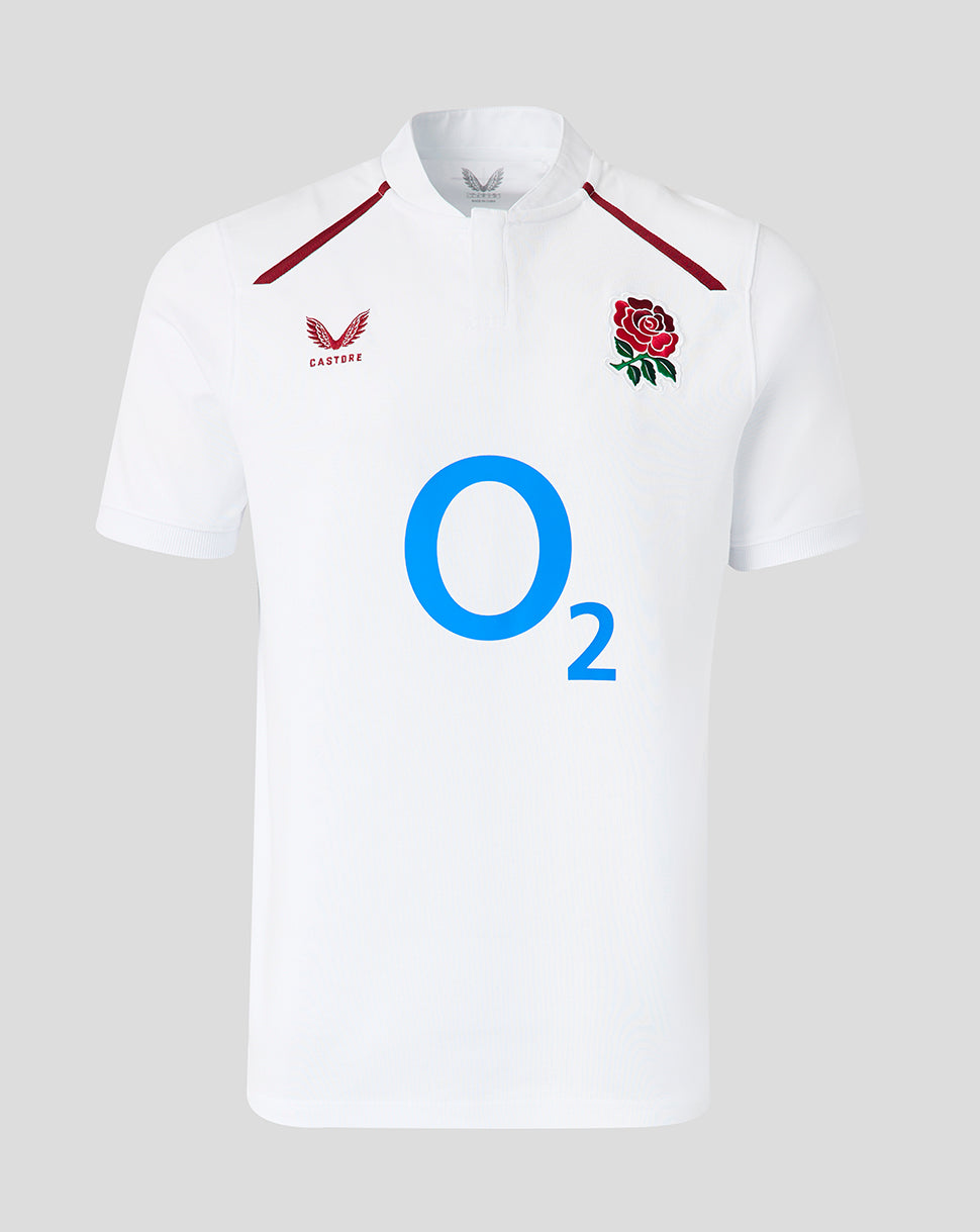 England Rugby Men's 26/27 Home Classic Short Sleeve Shirt - White - White