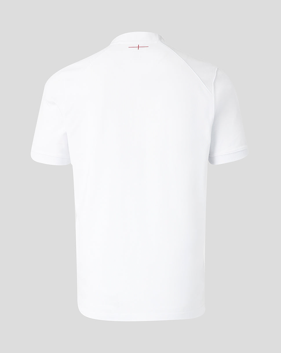 White t-shirt on a light gray background