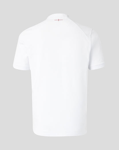 White t-shirt on a light gray background