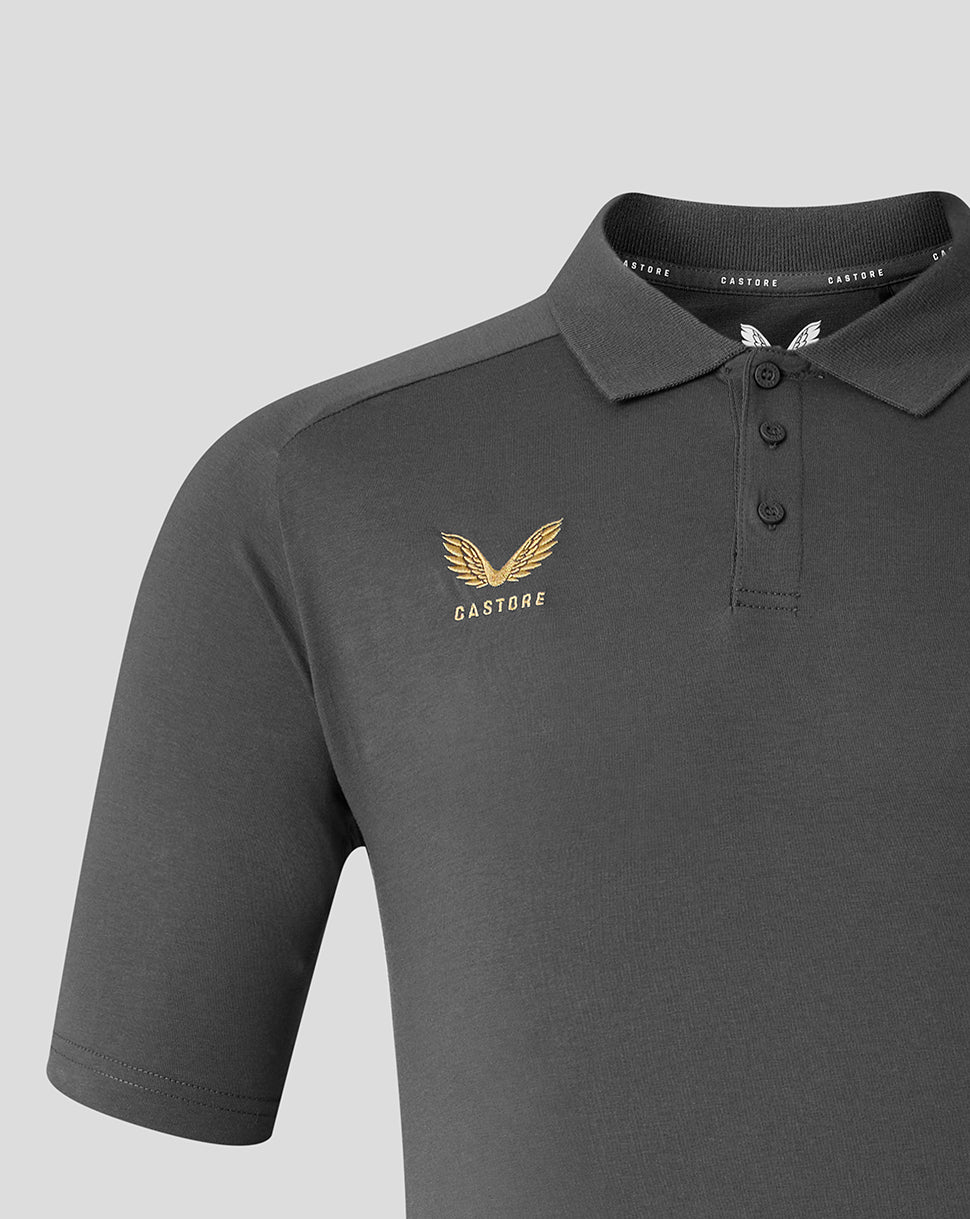 Saracens Men's 2026/27 Travel Polo - Grey - Grey
