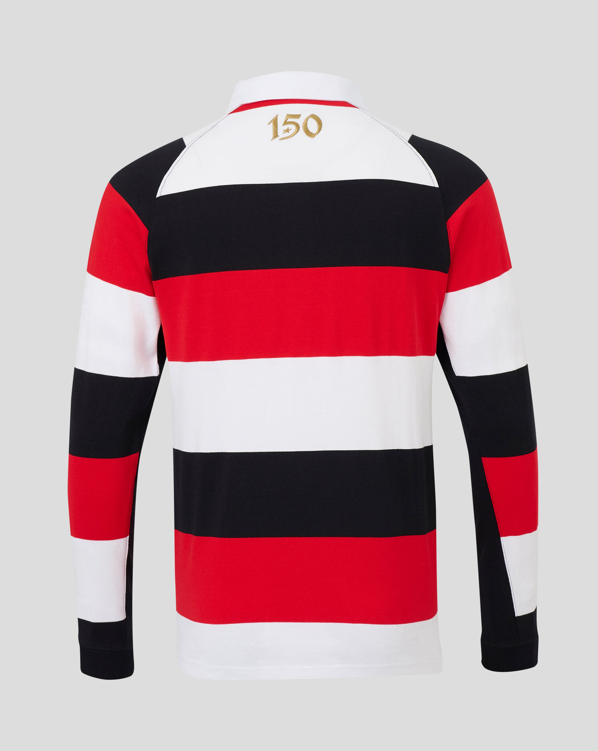Saracens Heren 2026/27 150 Anniversary Classic shirt met lange mouwen - Wit - Wit/Zwart/Rood