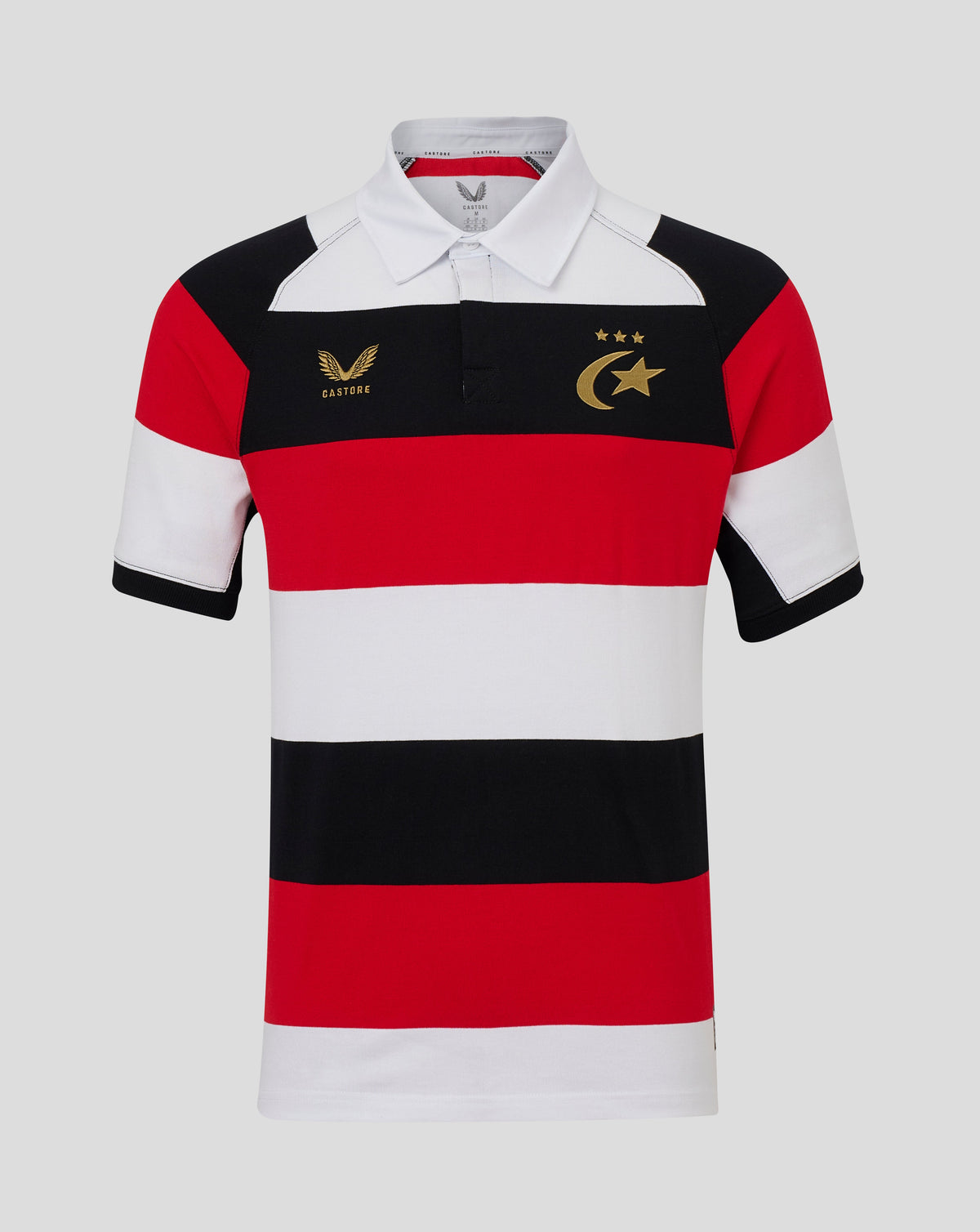 Saracens Heren 2026/27 150 Anniversary Classic shirt met korte mouwen - Wit - Wit/Zwart/Rood