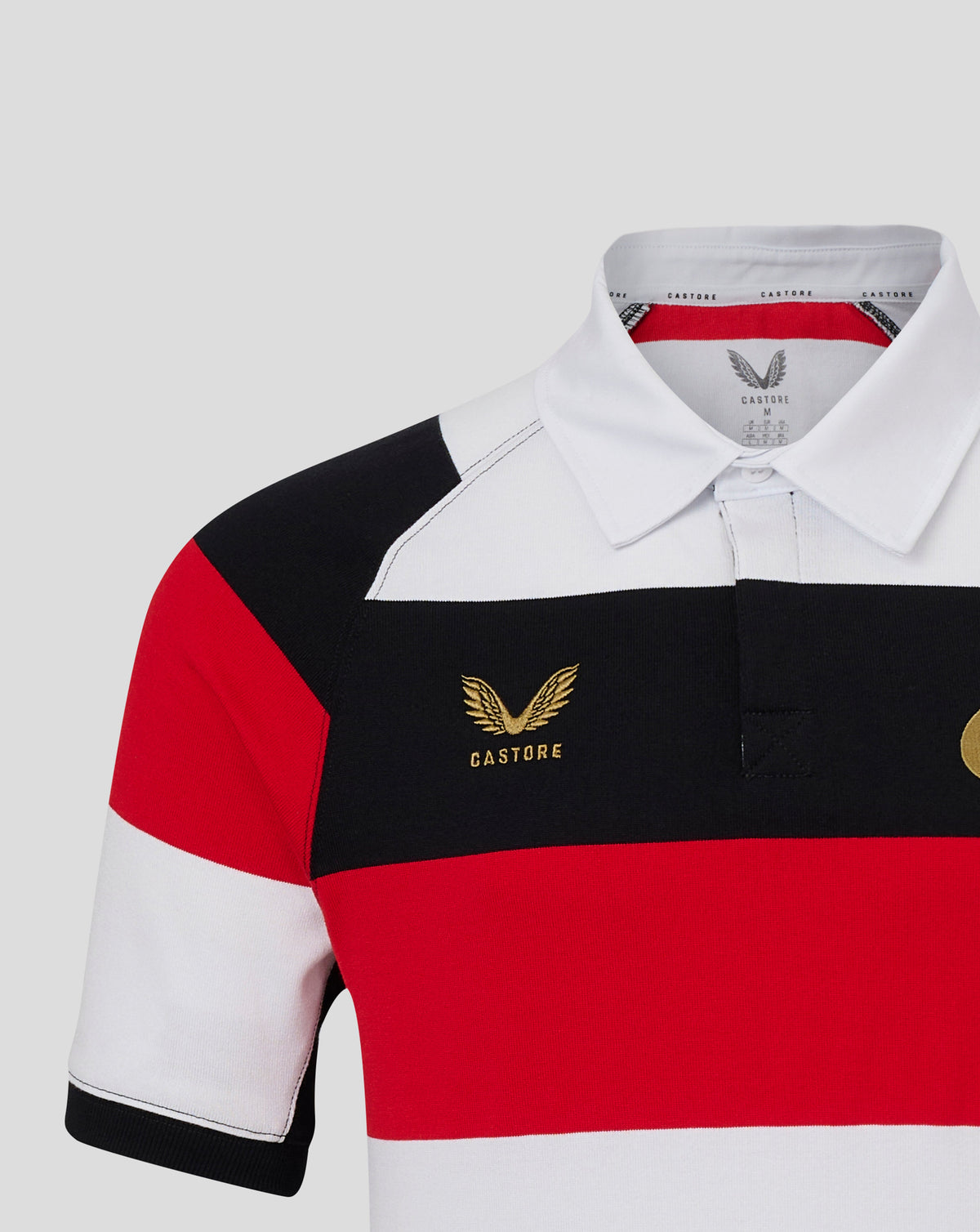 Saracens Heren 2026/27 150 Anniversary Classic shirt met korte mouwen - Wit - Wit/Zwart/Rood