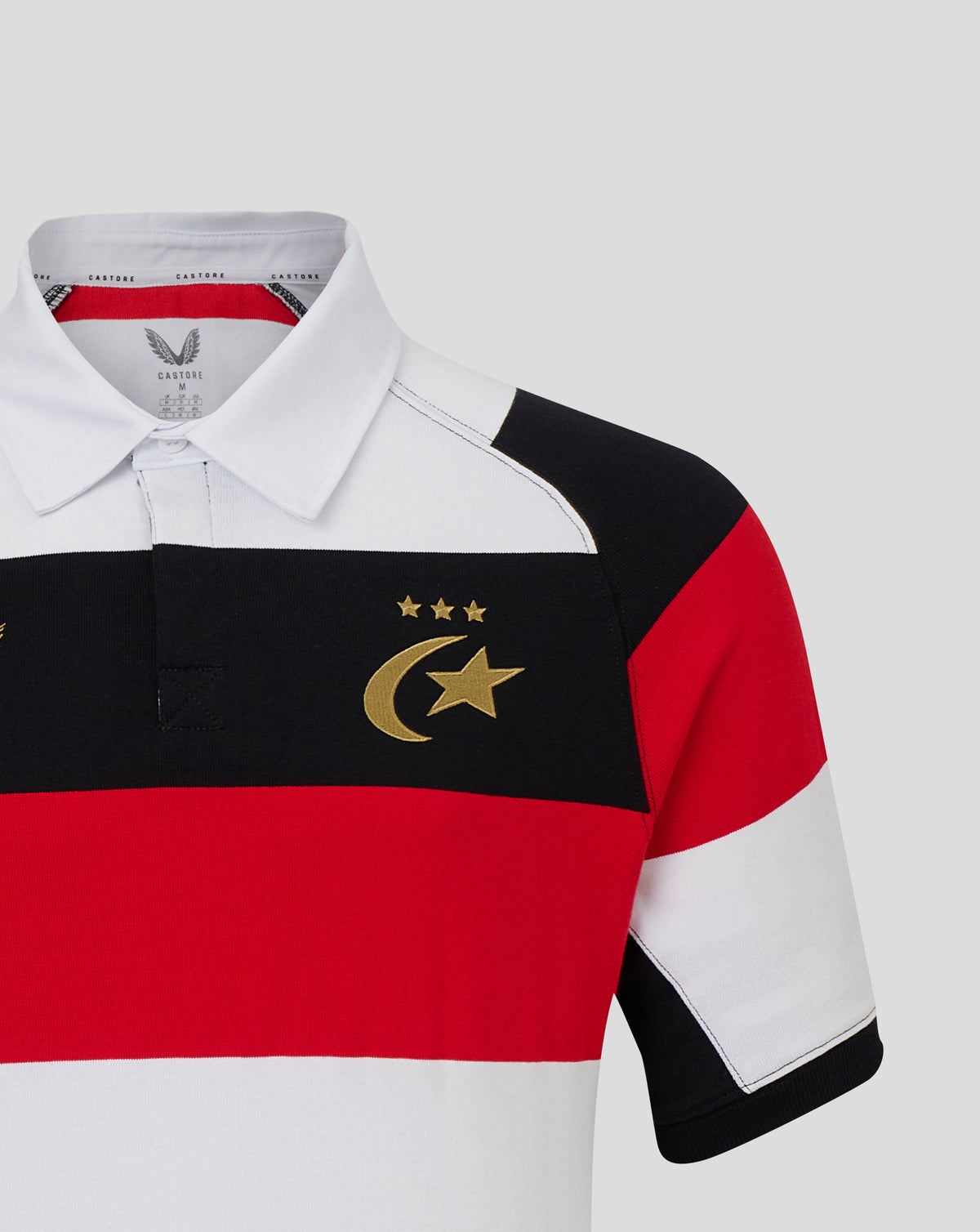 Saracens Heren 2026/27 150 Anniversary Classic shirt met korte mouwen - Wit - Wit/Zwart/Rood