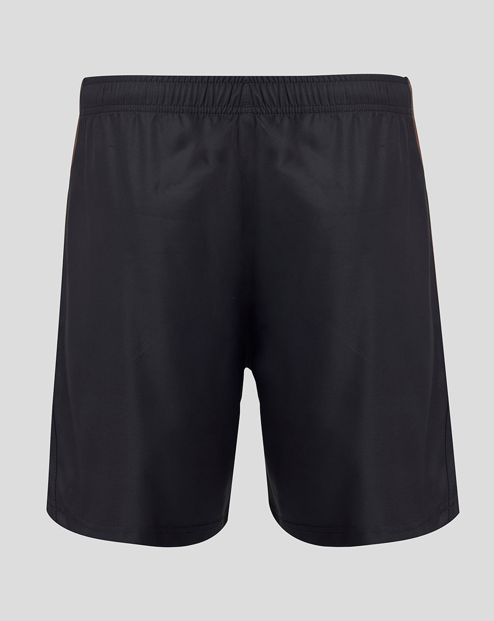 Black shorts on a light gray background