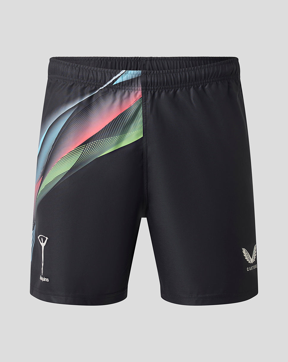 Harlequins Heren 2026/27 Derde Replica Short - Zwart/Meerkleurig