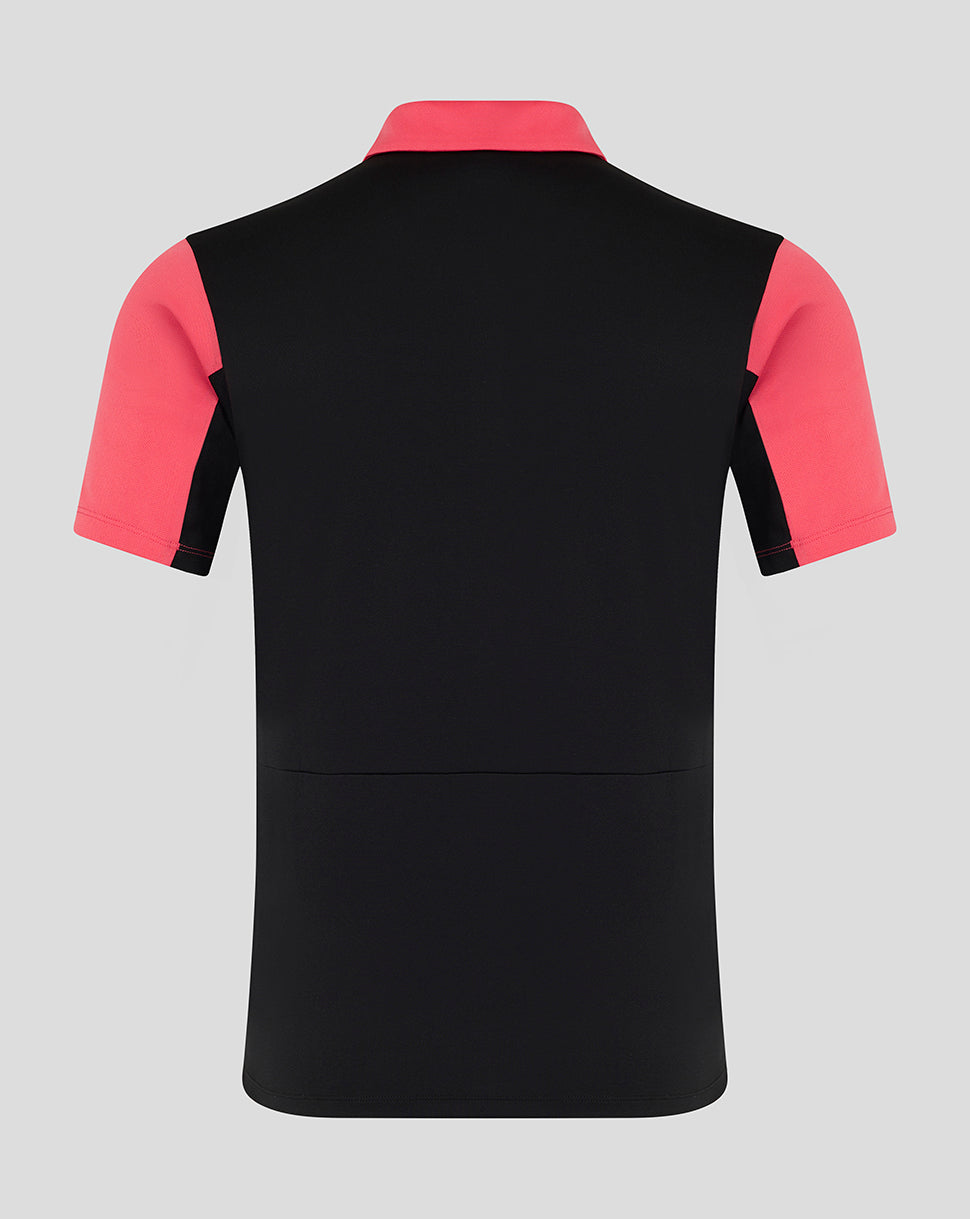 Rangers Men's 26/27 Pro Training Polo - Caviar - Caviar/Coral