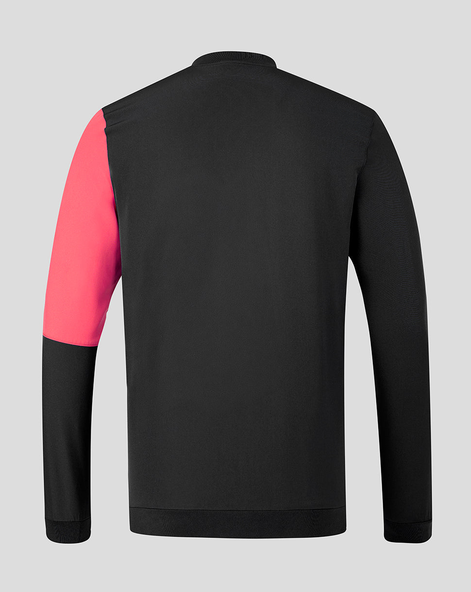 Rangers FC Men's 2026/27 Presentation Woven Jacket - Caviar - Coral