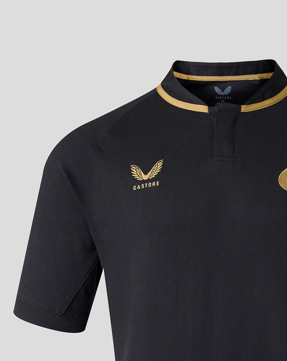Camiseta de manga corta Saracens 2026/27 Home Classic Cotton de hombre - Negro