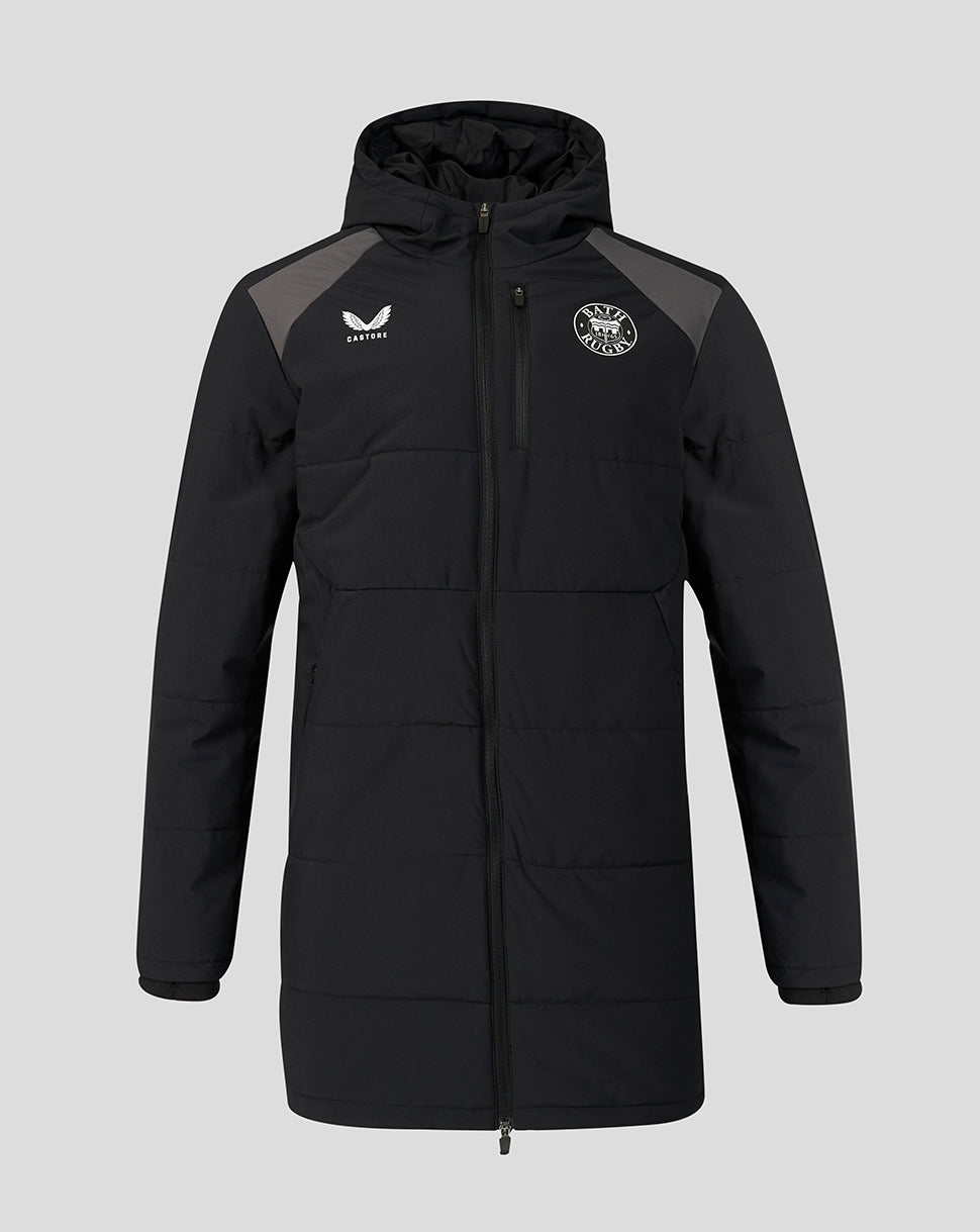 Bath Rugby Unisex 2026/27 Training Steppjacke - Schwarz