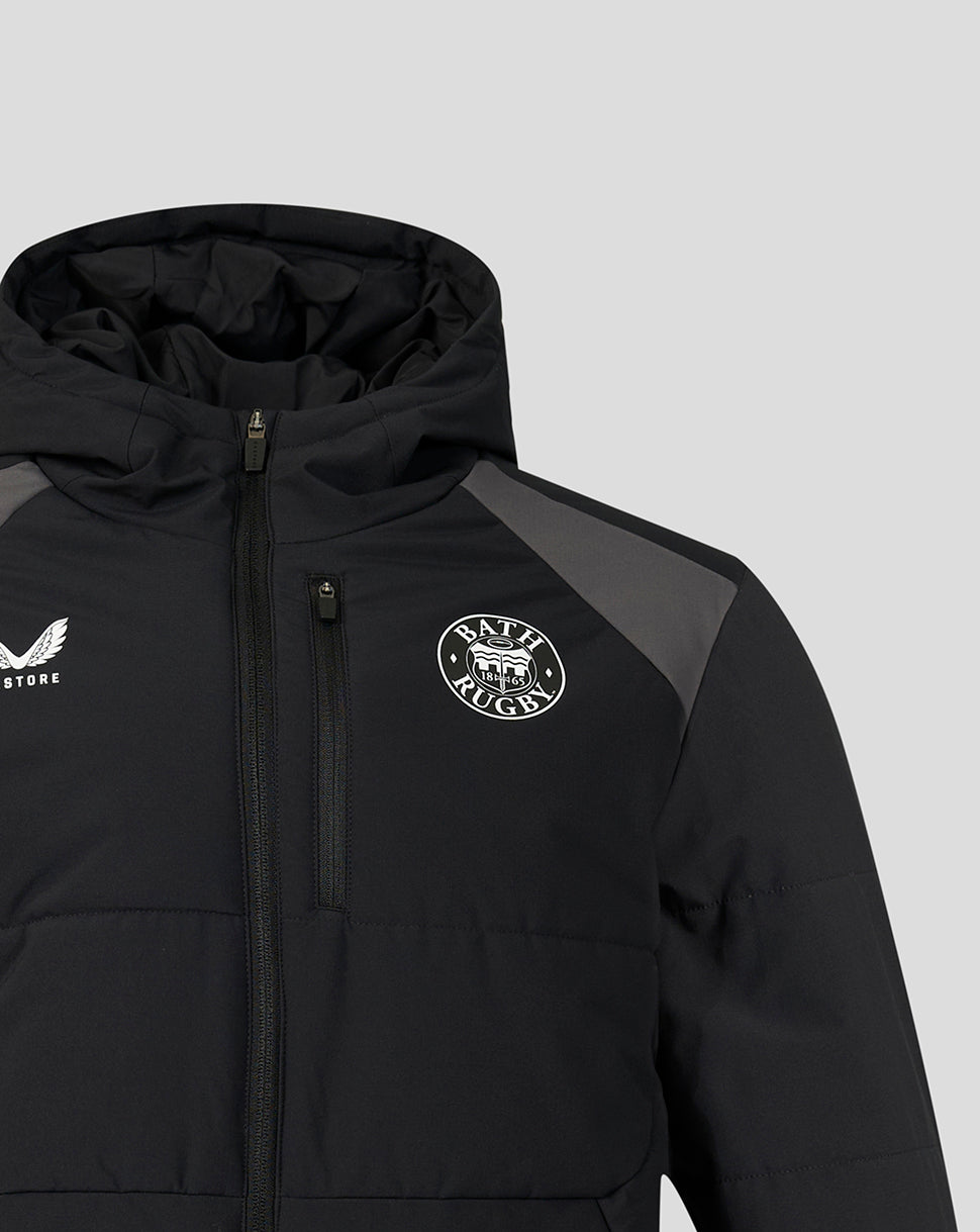 Bath Rugby Unisex 2026/27 Training Steppjacke - Schwarz