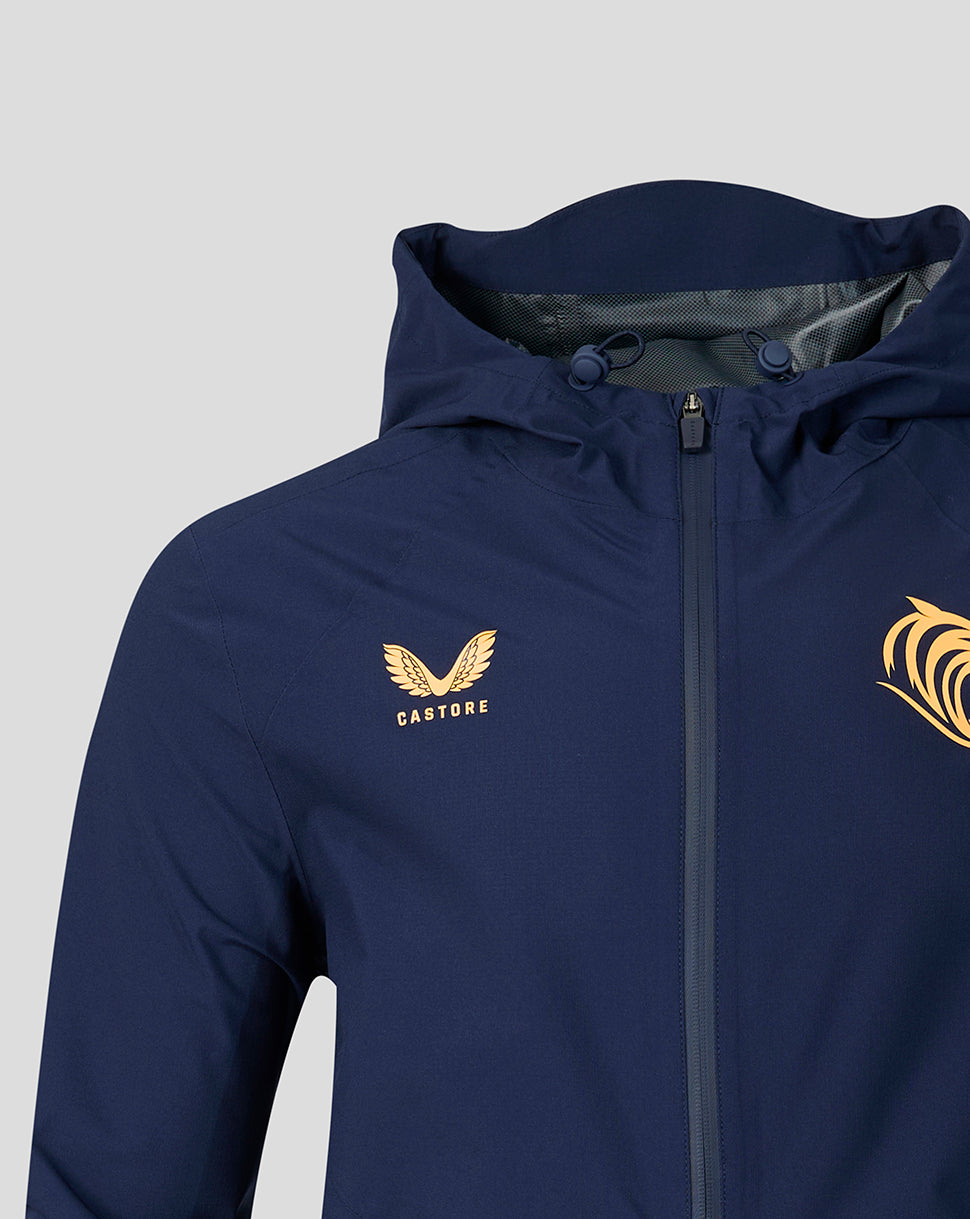 Leicester Tigers Unisex 2026/27 Training Rain Jacket - Navy