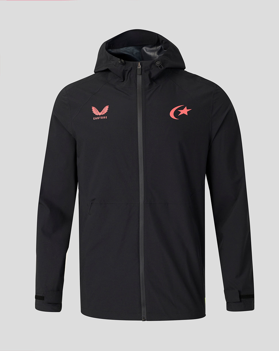 Saracens Unisex 2026/27 Training Regenjacke – Schwarz - Schwarz