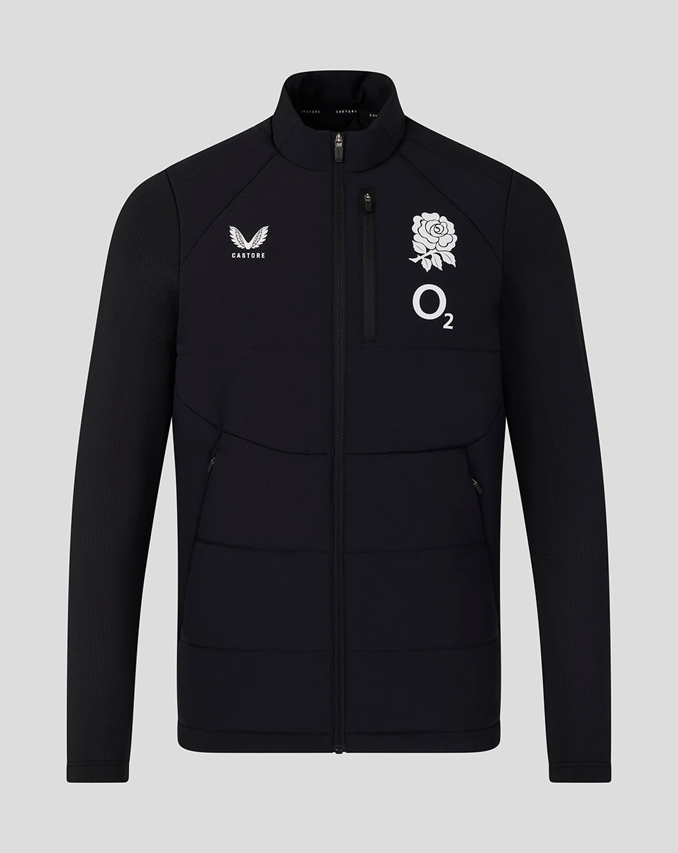 England Rugby Unisex 26/27 Training Thermal Jacke – Schwarz - Schwarz