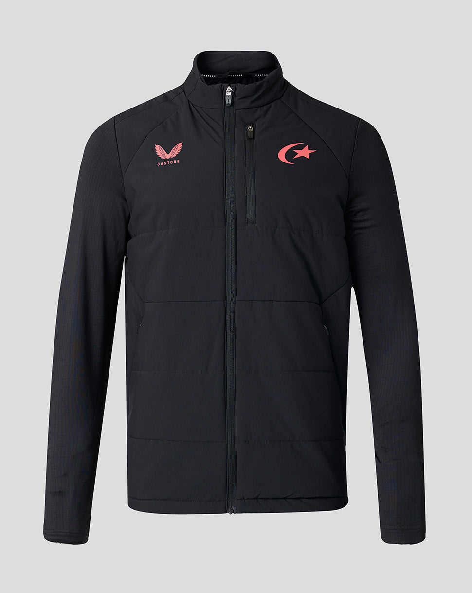 Saracens Unisex 2026/27 Training Thermal Jacke – Schwarz - Schwarz