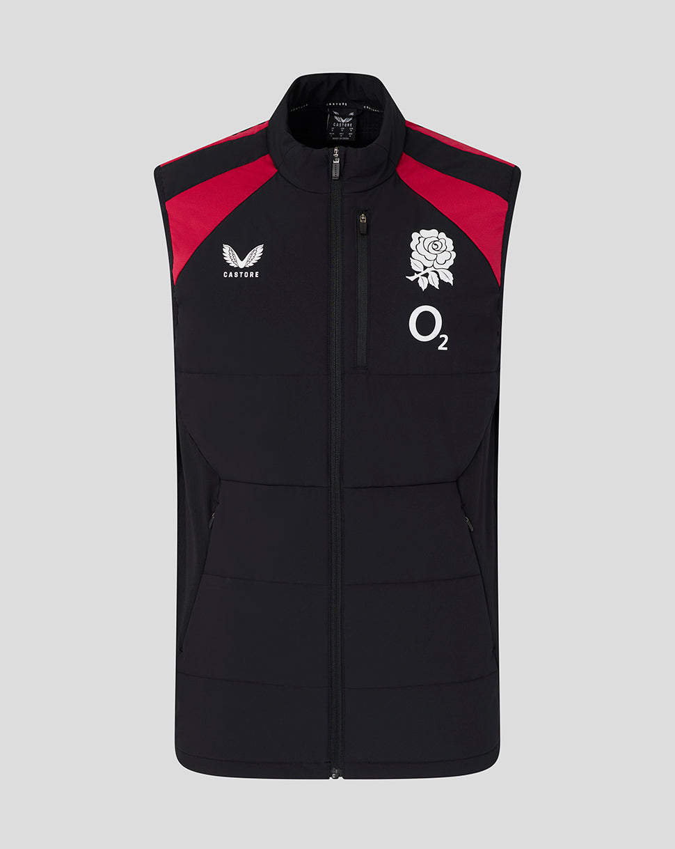 England Rugby Unisex 26/27 Training Lightweight Gilet - Black - Black