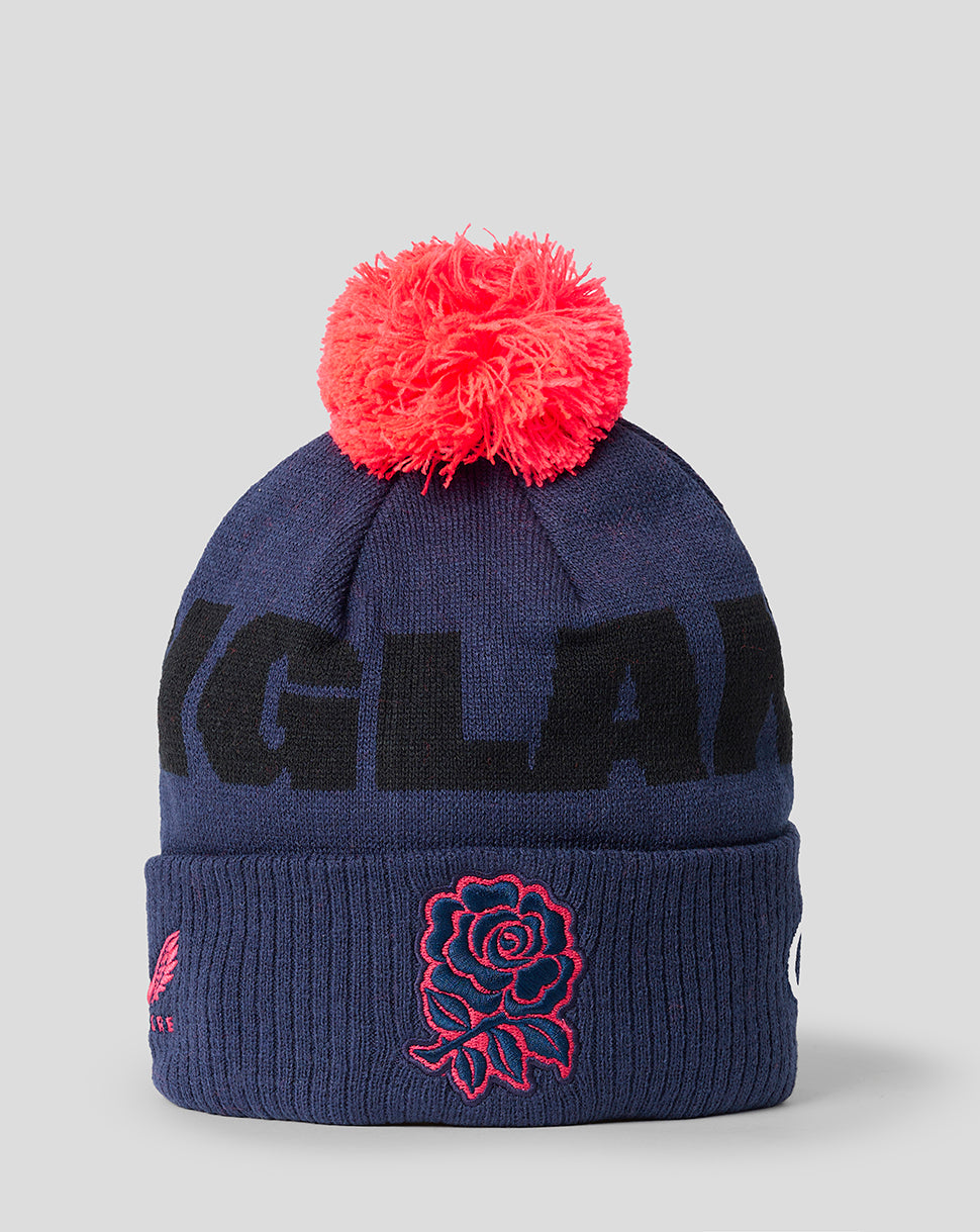 England Rugby Unisex 26/27 Bobble Beanie Hat - Rhodonite - Rhodonite
