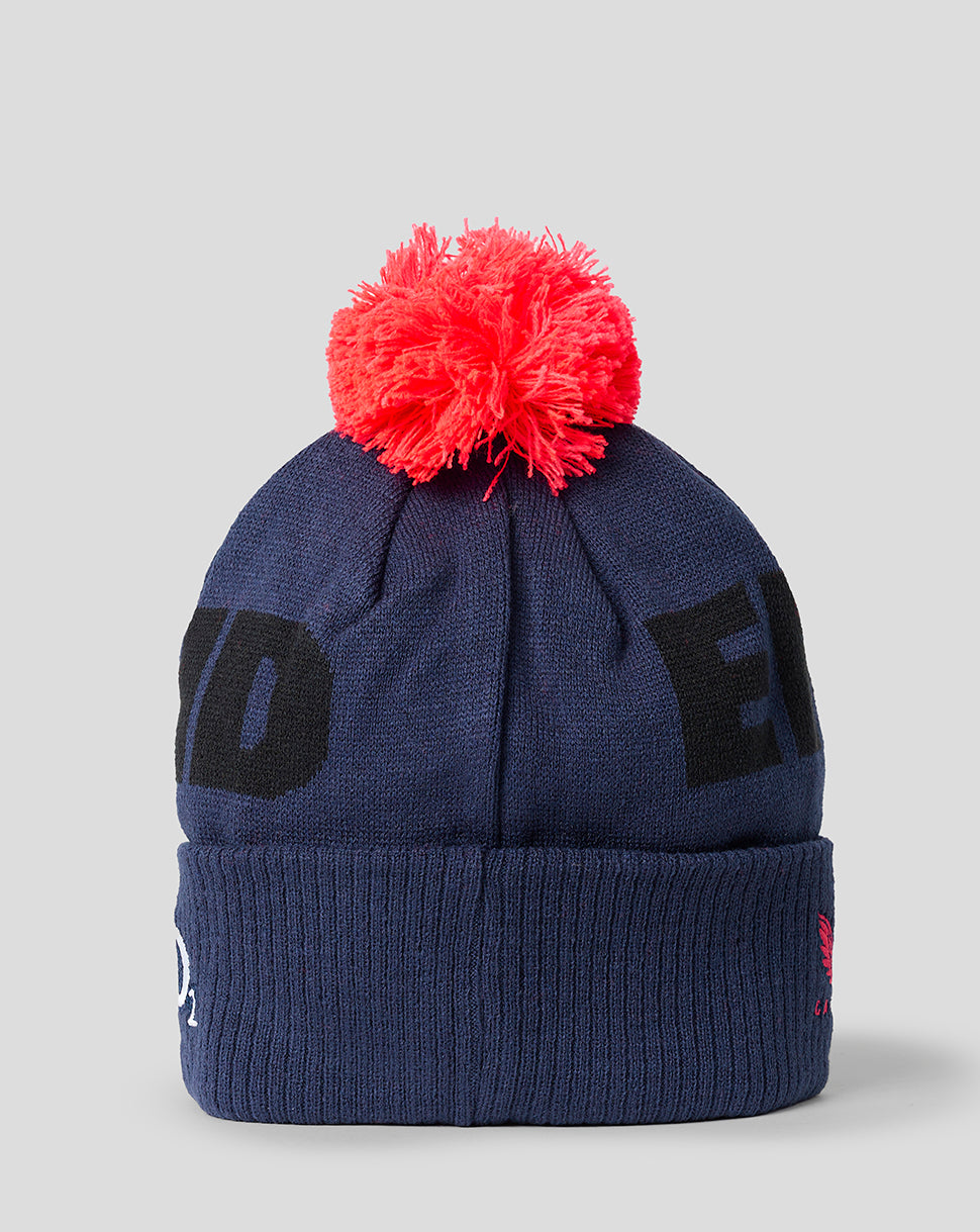 England Rugby Unisex 26/27 Bobble Beanie Hat - Rhodonite - Rhodonite