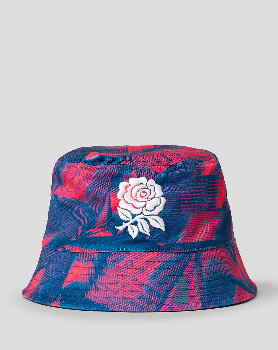 England Rugby Unisex 26/27 Reversible Bucket Hat - Rhodonite