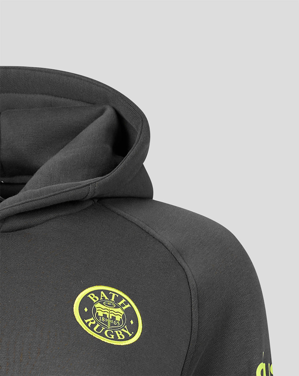 Bath Rugby Damen 2026/27 Travel Adapt Fleece Hoodie - Gunmetal