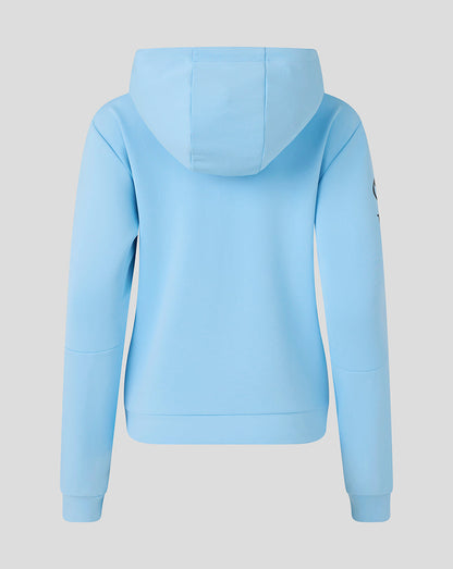 Light blue hoodie on a light gray background