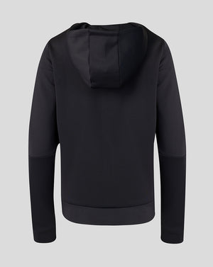 Black hoodie on a light gray background
