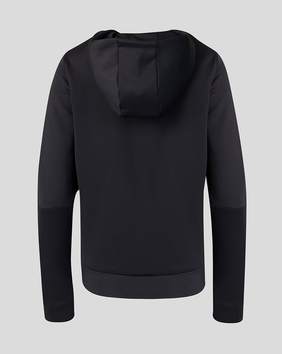 Sudadera con capucha England Rugby Mujer 26/27 Travel Flex Zip Up – Negro - Negro