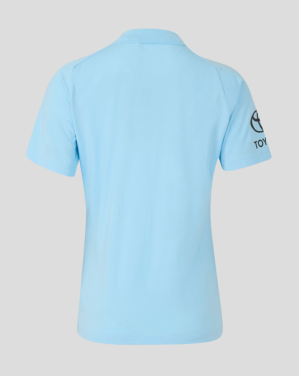 England Cricket Damen 26/27 Off Pitch Poloshirt - Blau